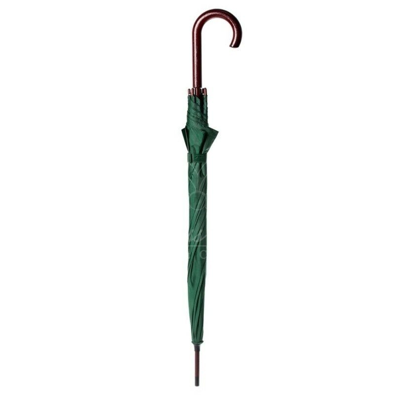Зонт-трость с деревянной ручкой, полуавтомат, 90 см