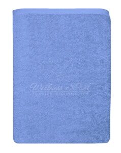 Махровое полотенце голубого цвета СОФТ, 70x140 см