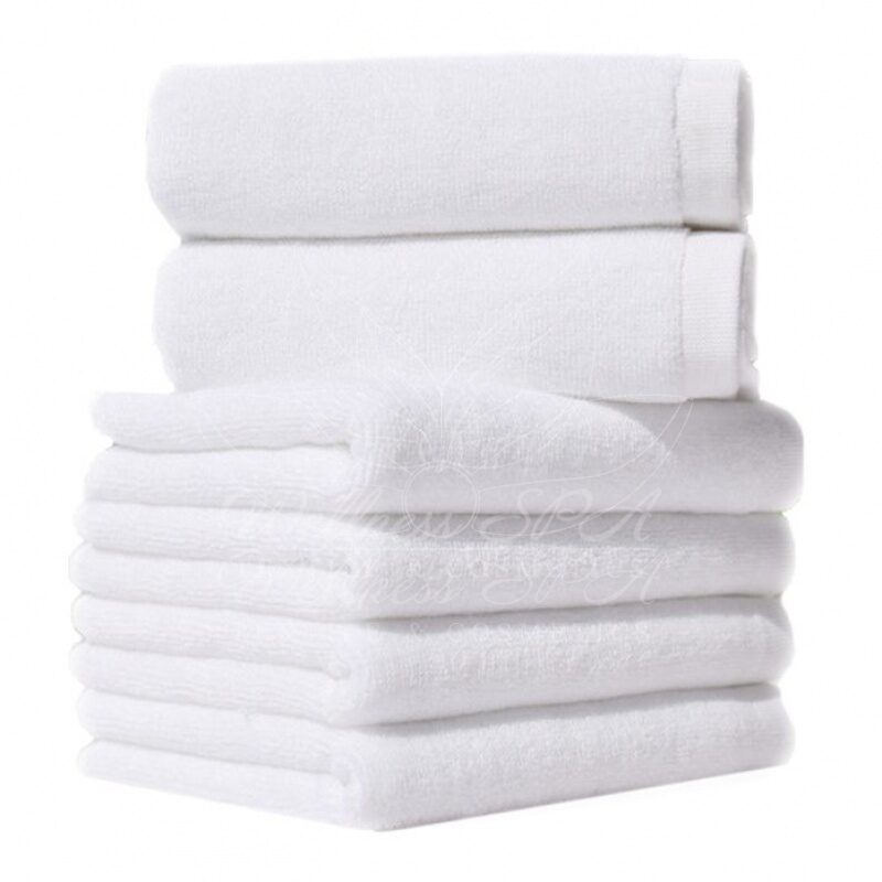 Белые велюровые полотенца «VELOUR-WHITE», 50x100 см, белый