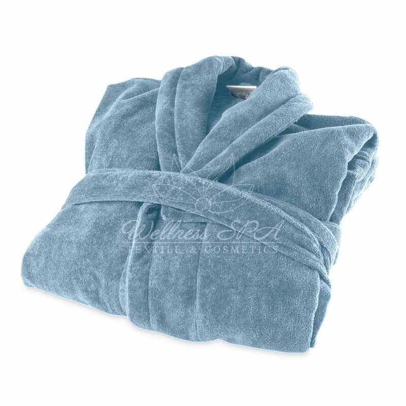 Мужские велюровые халаты Hotel Comfort, 2XL, голубой